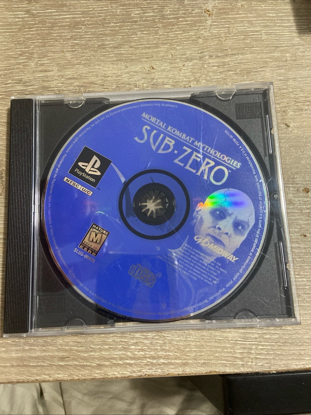 Mortal Kombat Mythologies: Sub-Zero (Sony PlayStation 1 PS1, 1997) Disc Only